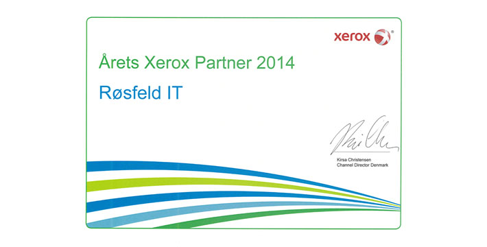 Årets Xerox Partner 2014