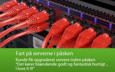 Fart på serverne i påsken